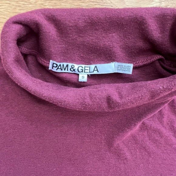 Pam & Gela cold shoulder turtleneck top - Picture 4 of 7